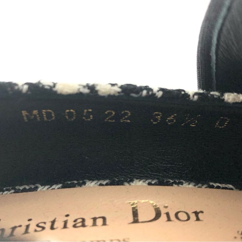 Dior X Roger Vivier Houndstooth 62-22 Kitten Heel Maryjane Pumps 36.5 - Picture 8 of 8